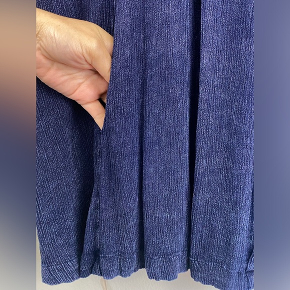 Free People Spin Me Boho Oversized Button-Up Tunic Shirt Dress - Sz S - Picture 5 of 10